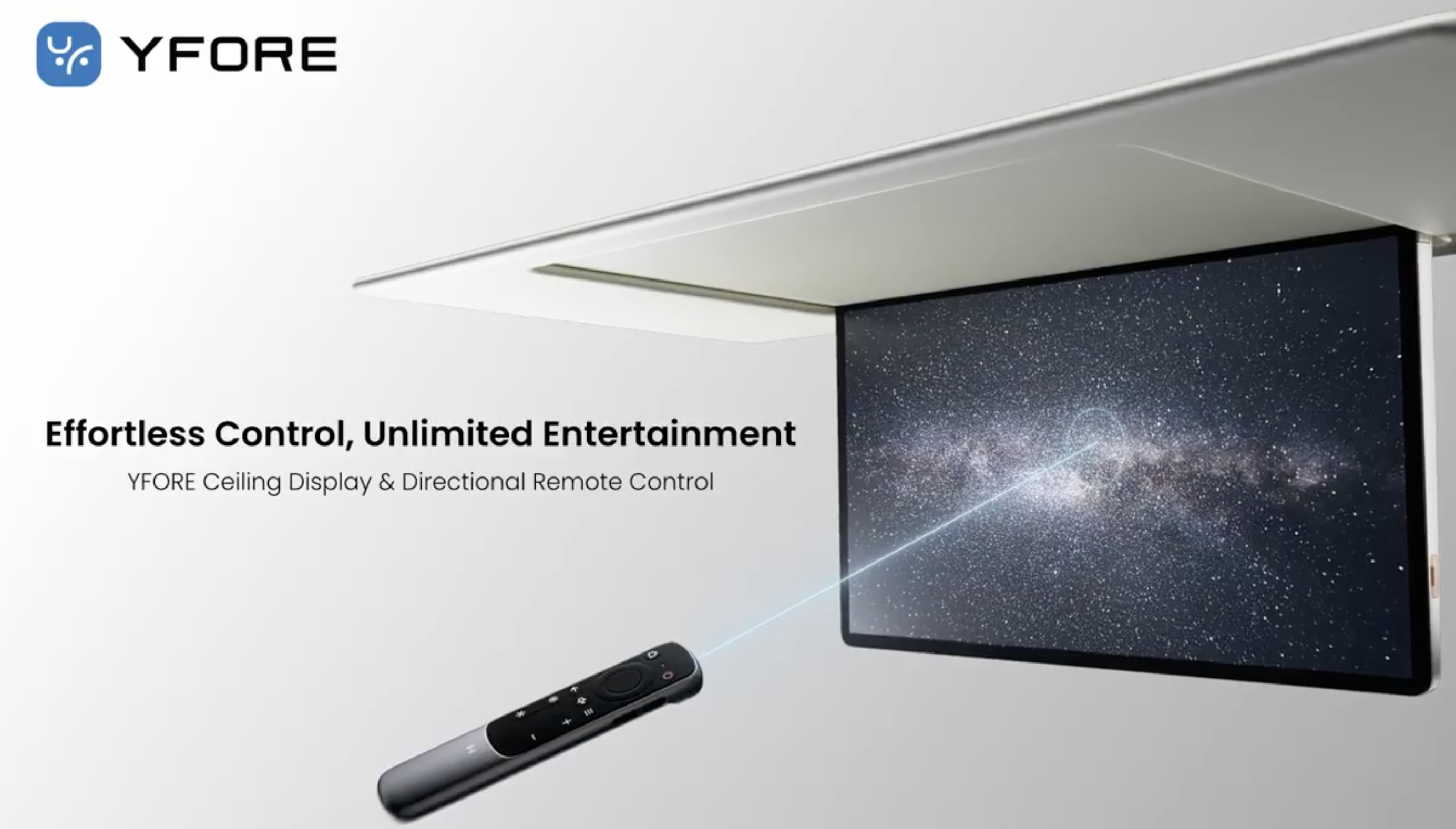 Ceiling Screen & Directional Remote: Effortless Control, Unlimited Entertainment