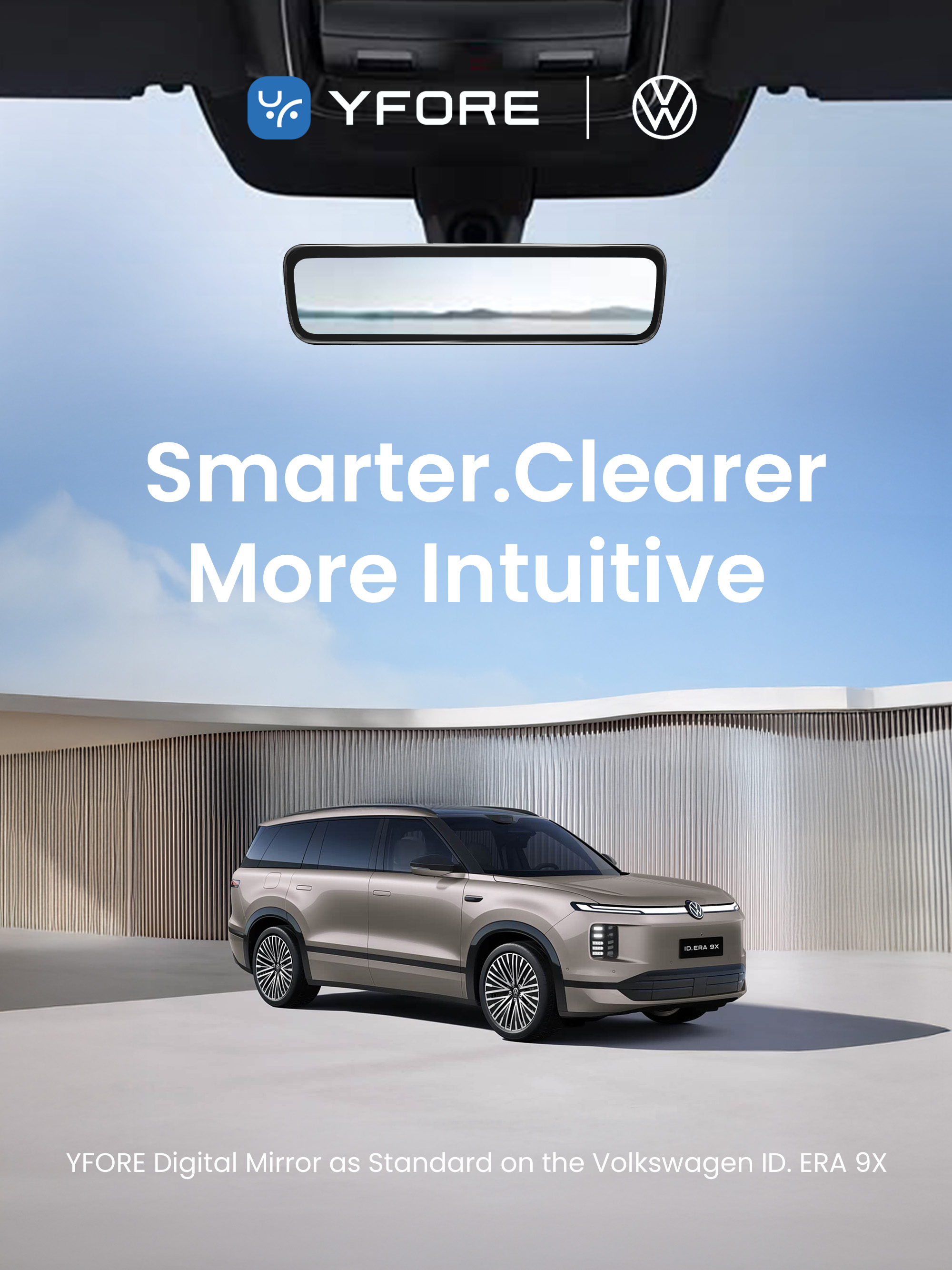 Volkswagen ID. ERA 9X Digital Mirror: Your Intelligent View Manager – It Knows the Road and Understa